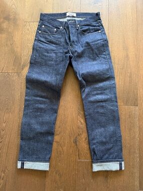 Naked & Famous Denim Straight Jeans in Deep Indigo